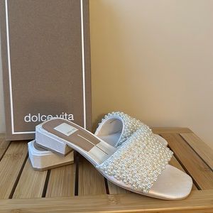 Dolce vita pearl bridal shoes